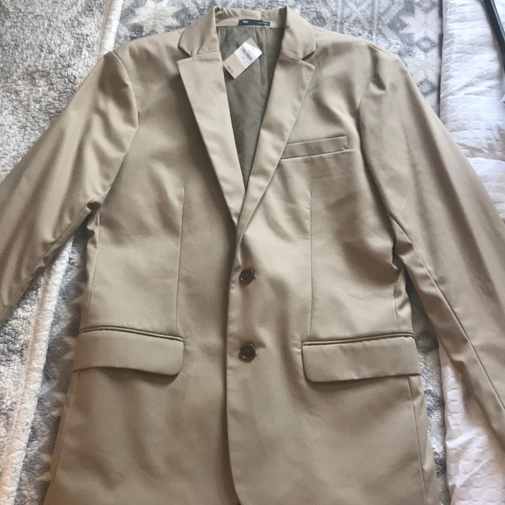 Men’s blazer - tan - size S.   NWT